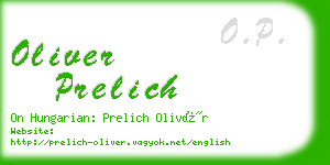 oliver prelich business card